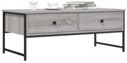 Mesa de centro 101x49x39,5 cm derivados madeira cinzento sonoma