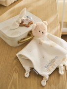 Peluche personalizável e chocalho com mala NUAGE branco