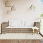 vidaXL Conjunto de sofás de 3 lugares, 8 pcs, vime genuíno