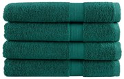 vidaXL Toalhas premium SOLUND 4 pcs 100x200 cm 600 gsm verde