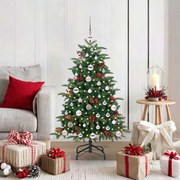 vidaXL Árvore de Natal Artificial Verde 120 cm PVC, Metal e Plástico