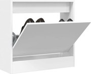 vidaXL Sapateira 60x21x57 cm derivados de madeira branco