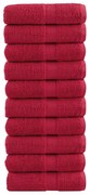 Toalhas de mãos premium SOLUND 10pcs 30x30cm 600 g/m2 vermelho