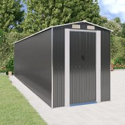 vidaXL Abrigo de jardim 192x689x223 cm aço galvanizado antracite