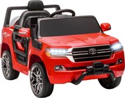 AIYAPLAY Carro Elétrico para Crianças Toyota Land Cruiser 12V com Faróis Buzina Arranque Lento e Música MP3 107x65x55,5 cm Vermelho | Aosom Portugal