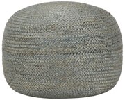 vidaXL Pufe artesanal 45x30 cm juta verde azeitona
