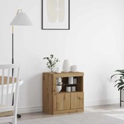 Sideboard com Luzes LED em Carvalho Artesanal 60,5x37x67 cm