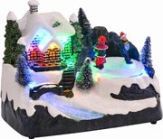 vidaXL Decoração de Natal para Mesa Multicolor 16 x 11,5 x 13 cm