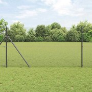vidaXL Cerca de Arame Soldado da , cinza, 1,4 x 10 m em aço.