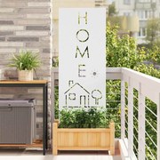 vidaXL Tela de Privacidade para Jardim Fretwork Branco 50 x 140 cm