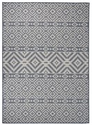 vidaXL Tapete de tecido plano para exterior 200x280 cm riscas azuis