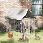 171496 vidaXL Canil de exterior com telhado 200x100x150 cm