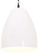 vidaXL Candeeiro teto industrial redondo 25 W 32 cm E27 branco