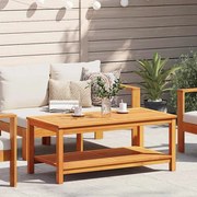 vidaXL Mesa Lateral Castanho 110 x 55 x 45 cm Madeira Sólida de Acácia