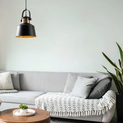 Candeeiro de Teto Dodo – Preto – 26 x 26 cm