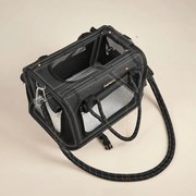 Transportadora animais estimação dobrável tamanho S 43 x 30 x 30 cm preto