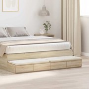 vidaXL Armário de Cama Carvalho Sonoma 140x36,5x16,5 cm Madeira Engenharia