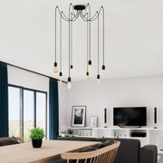 Chandelier Kabluni – Preto – 156 x 156 cm
