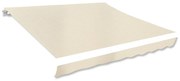 vidaXL Lona para toldo creme 350x250 cm
