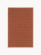 Tapete artesanal para interior e exterior com padrão geométrico Rune