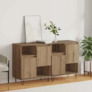 vidaXL Buffet 2 pcs Carvalho Artesanal 60 x 35 x 70 cm