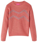 Camisola de malha para criança rosa-médio 104