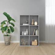 vidaXL Estante/aparador 66x30x98 cm derivados madeira cinzento sonoma