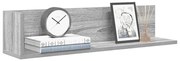 vidaXL Prateleiras de parede 2pcs derivados de madeira cinzento sonoma