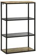 vidaXL Estante 70x35x110 cm Madeira Sólida Mango Rugoso