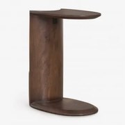 Mesa Lateral De Madeira Kenoly 45x30 Cm Madeira De Cabo Escuro - Sklum