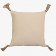 Almofada Quadrada 45x45 Cm Em Algodão Almiz Beige Creme - Sklum
