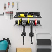 Organizador de ferramentas Estante de parede para brocas eléctricas Suporte de parede para prateleira flutuante fácil de instalar