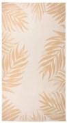 vidaXL Tapete de tecido plano para exterior 80x150 cm padrão folhas