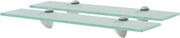vidaXL Prateleiras flutuantes 2 pcs vidro 50x10 cm 8 mm