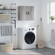 vidaXL Armário de parede 60x31x60 cm derivados madeira cinzento sonoma