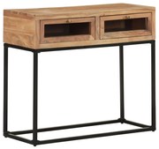 vidaXL Mesa consola 90x35x76 cm madeira de acácia maciça