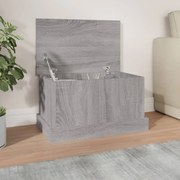 vidaXL Caixa de arrumação 50x30x28 cm derivados madeira cinza sonoma