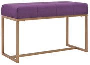 vidaXL Banco 80 cm veludo roxo