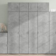 vidaXL Armário alto 80x42,5x185 cm deriv. de madeira cinza cimento