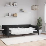 vidaXL Sofá-cama 100x200 cm tecido preto
