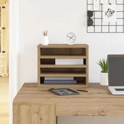 vidaXL Organizador de Mesa Carvalho Artesanal 36x26x29.5 cm Madeira Derivada