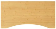 vidaXL Tampo de secretária 100x50x4 cm bambu