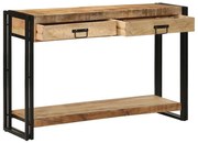 Mesa de Console vidaXL 120x33x75 cm Madeira de Mangueira Sólida