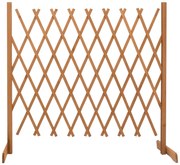 vidaXL Vedação em treliça para jardim 180x100 cm abeto maciço laranja