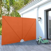 vidaXL Toldo lateral dobrável para terraço 300x200 cm terracota