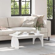 vidaXL Mesa de centro Branco 80 x 50 x 31 cm Madeira de pinho maciça