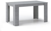 Mesa de jantar WIND 140 cm, CIMENTO de cor, Tamanho: 80x138x75cm