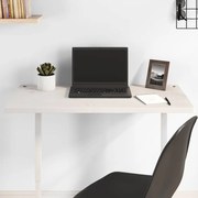 vidaXL Tampo de secretária 80x40x2,5 cm pinho maciço branco