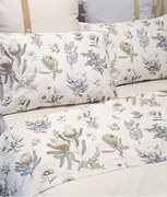 Cama 150/160 cm - Jogo lençois 100% algodao percal - NATIVE: 1 lençol capa ajustavel 150x200+30 cm + 1 lençol superior 240x290 cm + 2 fronhas 50x70 cm fecha com pala interna