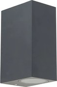 Candeeiro de parede inteligente cinzento escuro IP44 incl. 2 GU10 Wifi - Baleno